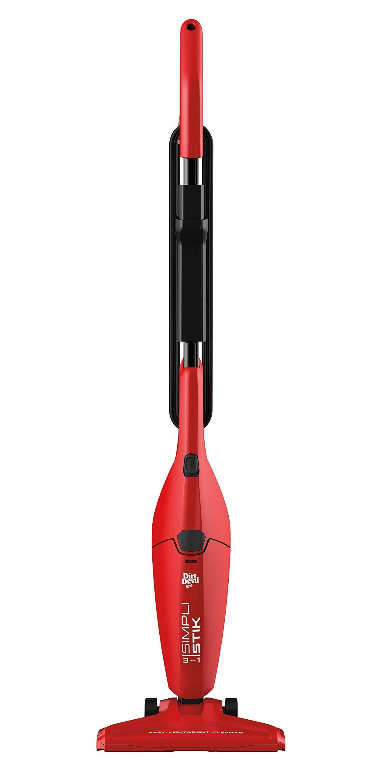 Dirt Devil Dirt Devil SD20000RED Simpli-Stik Lightweight Corded Bagless Stick Vacuum, Red