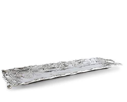 Arthur Court Arthur Court Designs Aluminum Butterfly Oblong Tray 18.5 inch x 6 inch
