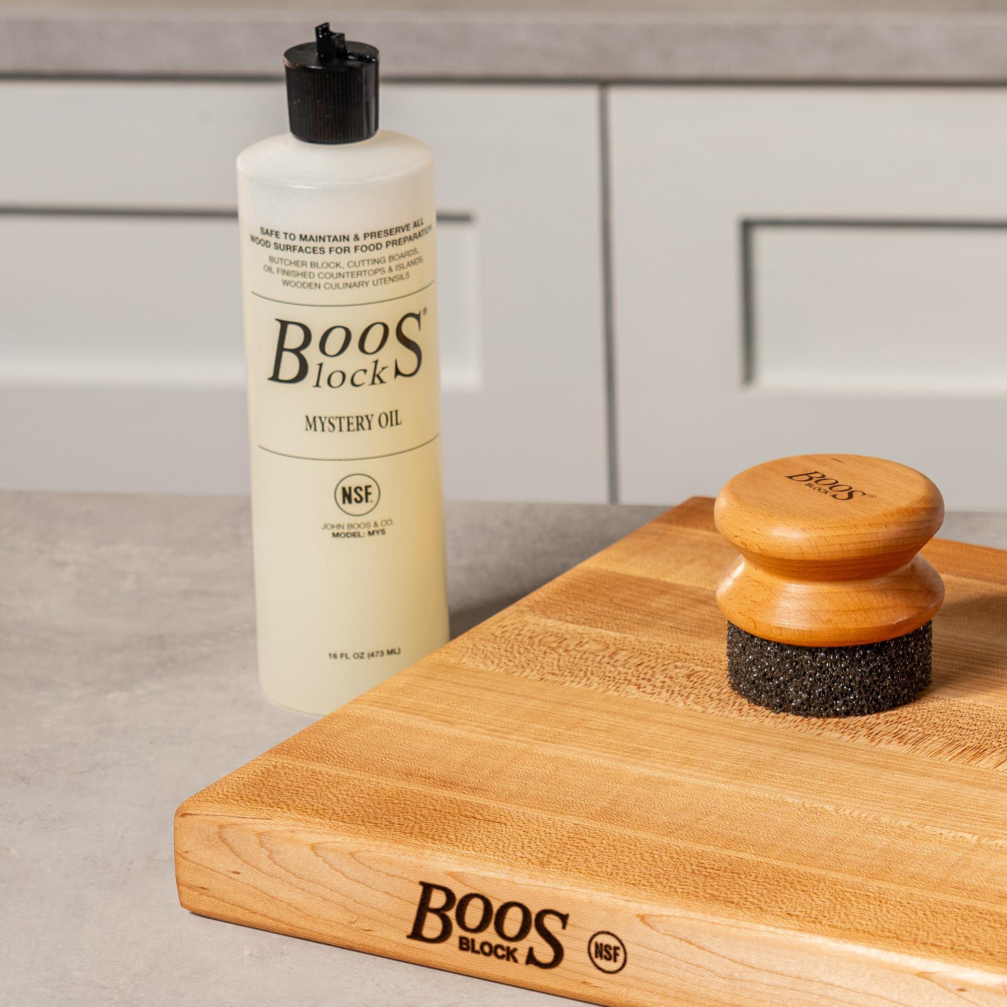 John Boos John Boos 3 Pack Boos Block Mystery Oil Moisture Care for Wood Kitchen Cutting Board, 16 Oz
