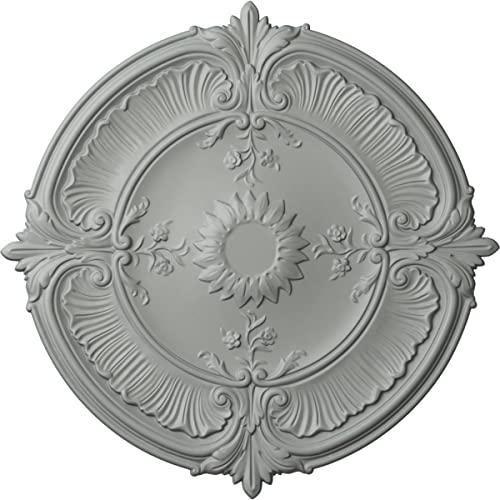 Ekena Millwork Ekena Millwork CM30AT Attica Acanthus Leaf Ceiling Medallion, 30 1/8"OD x 1 1/2"P (Fits Canopies up to 3 1/4"), Factory Primed