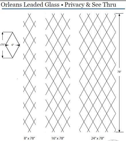 Wallpaper for Windows Wallpaper for Windows Orleans Black Leaded Glass See-Through Static Cling Window Film - 32 in x 78 in