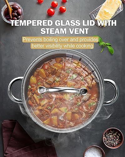 Cook N Home Cook N Home 8 Quart Stainless Steel Stockpot with Lid