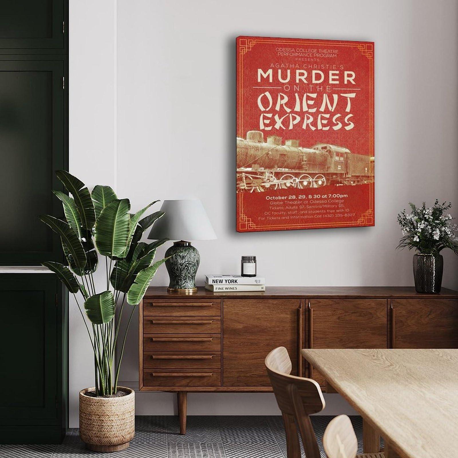 GDoiGD GDoiGD Agatha Christie Poster Book Cover Poster 2 Canvas Painting Posters And Prints Wall Art for Living Room Bedroom Decor 12x18inch(30x45cm)