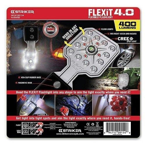 Striker Emergency Flexible Flashlight & Magnetic Light Mine Combo Pack Striker FLEXiT 4.0