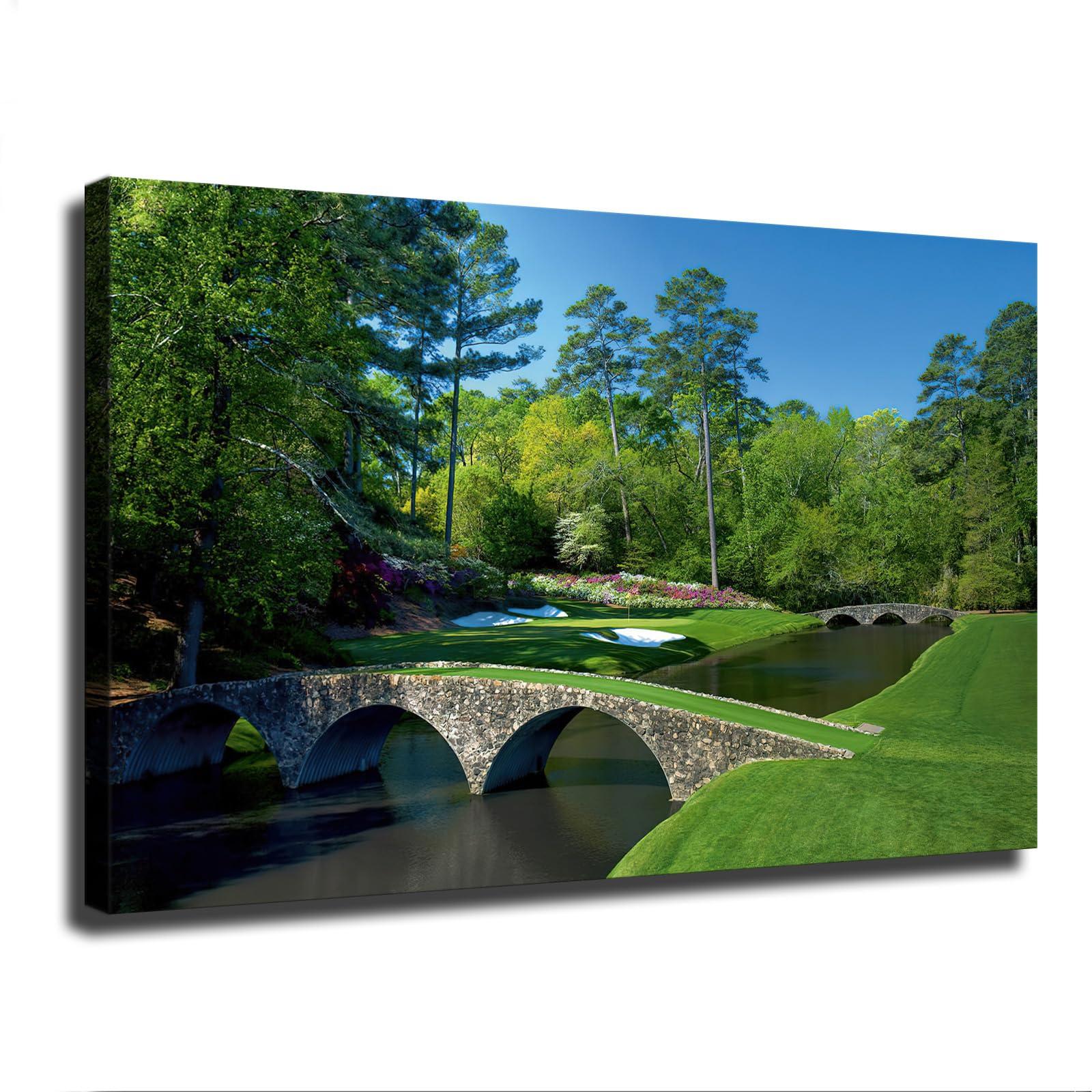 goodho Augusta National Golf Club Poster Picture HD Printing Modern Home Bedroom Wall Art Kitchen Office Decoration (Unframed,2030inch)