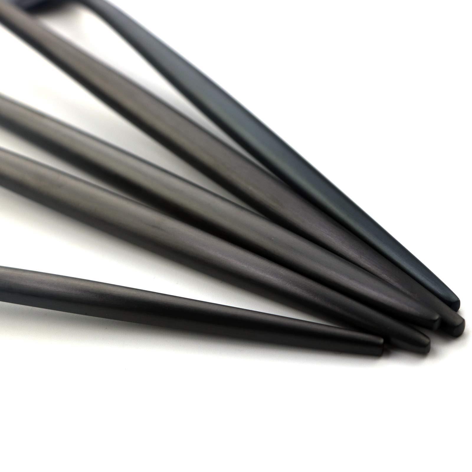 Gugrida Gugrida 20 Pieces Matte Gold Red Handle 18/10 Stainless Steel Silverware Set, Flatware Set Titanium Black Cutlery Set, Utensils Set for Home Restaurant Service Set for 4, Dishwasher Safe (Red Gold)