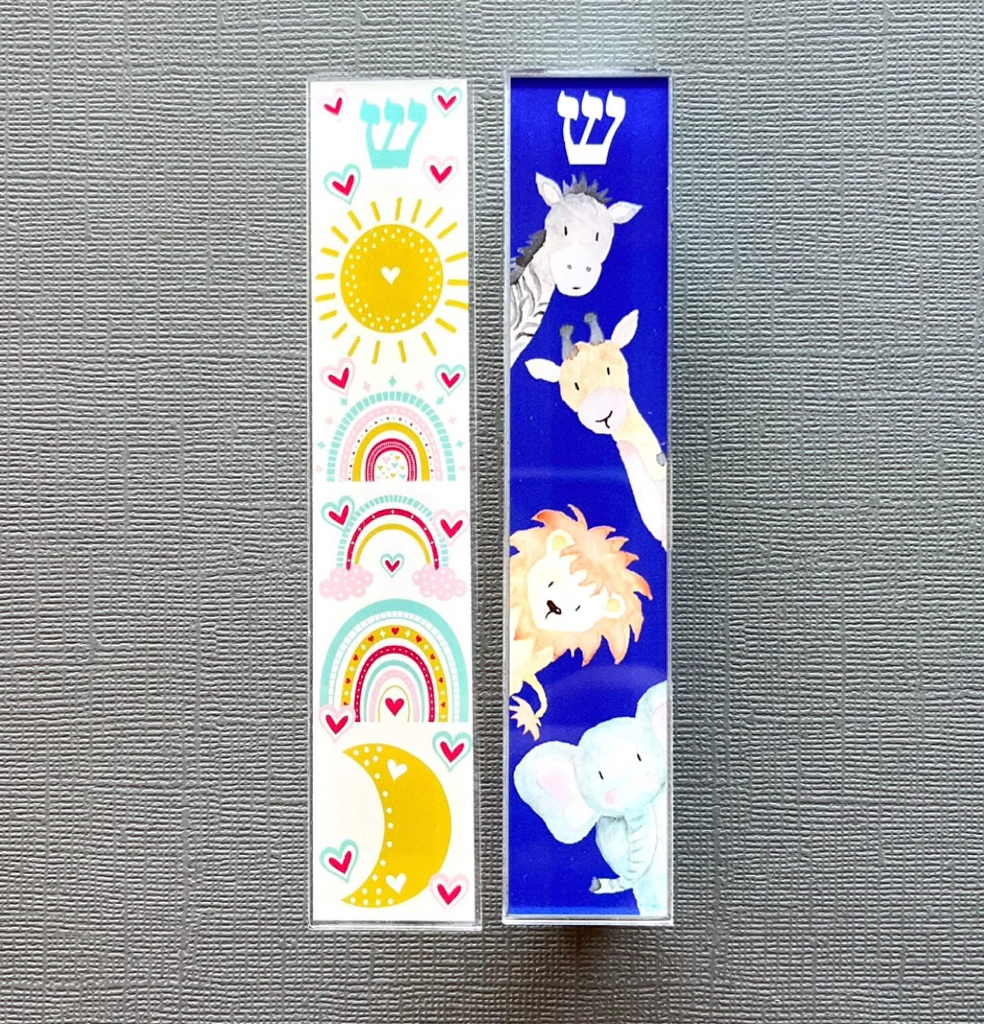 Lea Joelle Handmade Children\'s Mezuzahs, Scroll Cases, Jewish Hebrew Baby Naming, Newborn Bris Gift, Optional Kosher Scroll