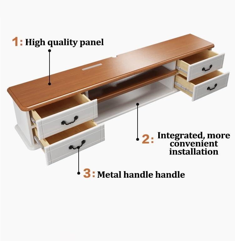 LIJBN Wall Mounted Floating TV Shelf,V Cabinet Floating Wall Shelf, Media Console, Entertainment Center Storage Rack,Double Drawer Design (Color : Gray, Size : 140x24x28cm), Grey