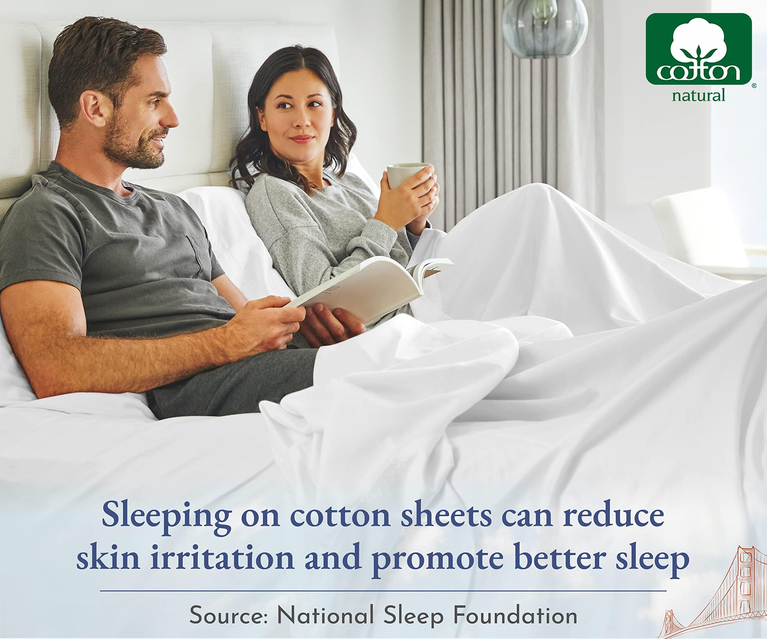 California Design Den California Design Den Twin XL Sheets Set, 400 Thread Count Sateen, 100% Cotton Sheets, Soft Luxury 3 Pc Dorm Rooms & Adults Cooling Sheets Set (Sunshine Yellow Sheets)