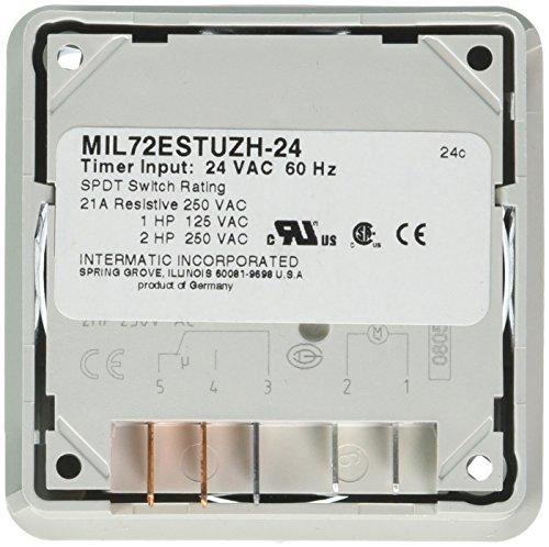 Intermatic Grasslin by Intermatic MIL72ESTUZH-24 24-Hour 24V Flush Mount Electromechanical Time Control with Manual Override