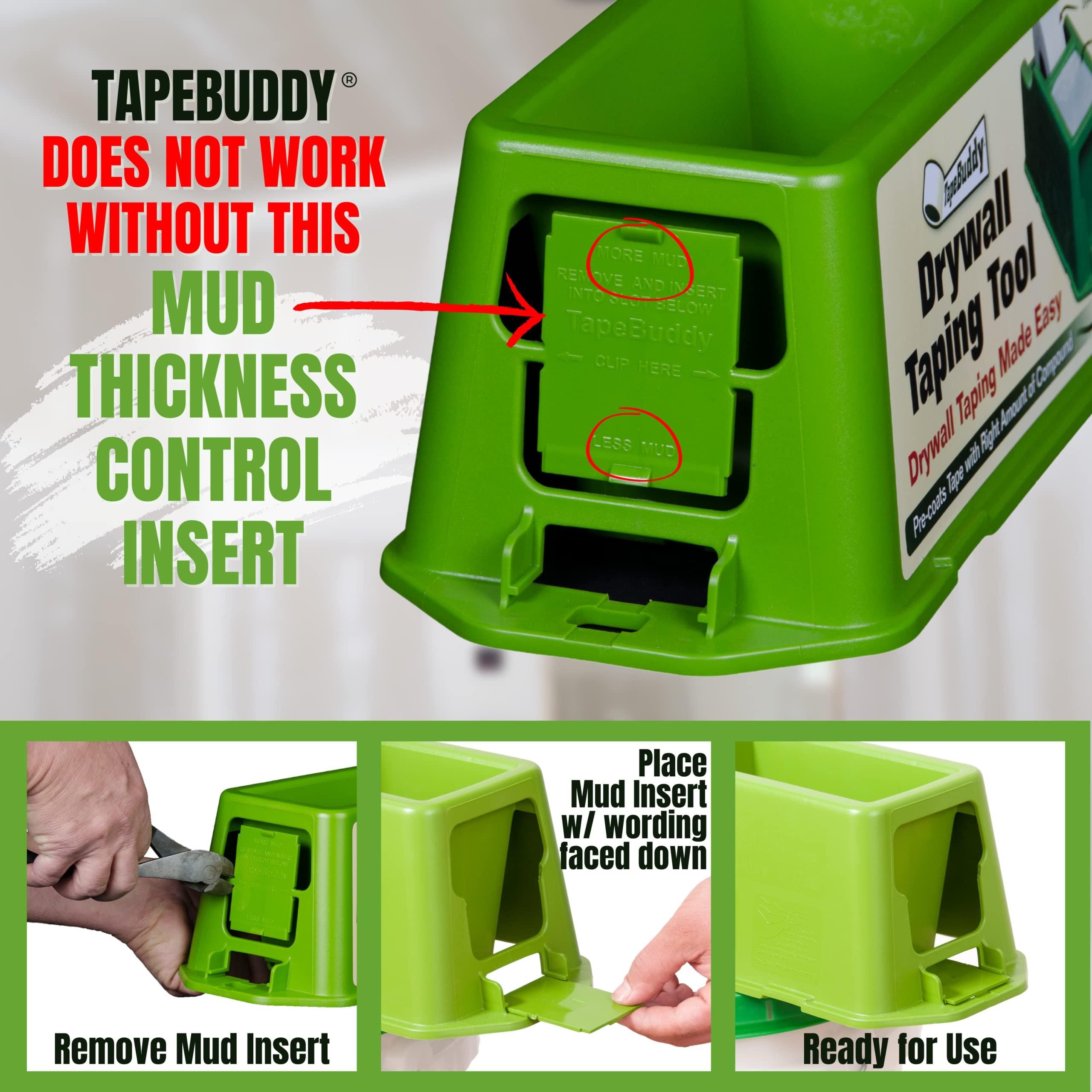 Buddy Tools LLC Buddy Tools TapeBuddy Drywall Taping Tool - Simplifies Drywall Banjo Taping - Reliable & Efficient Tape Dispenser for DIYers - Easy to Use - Reduces Mess and Waste