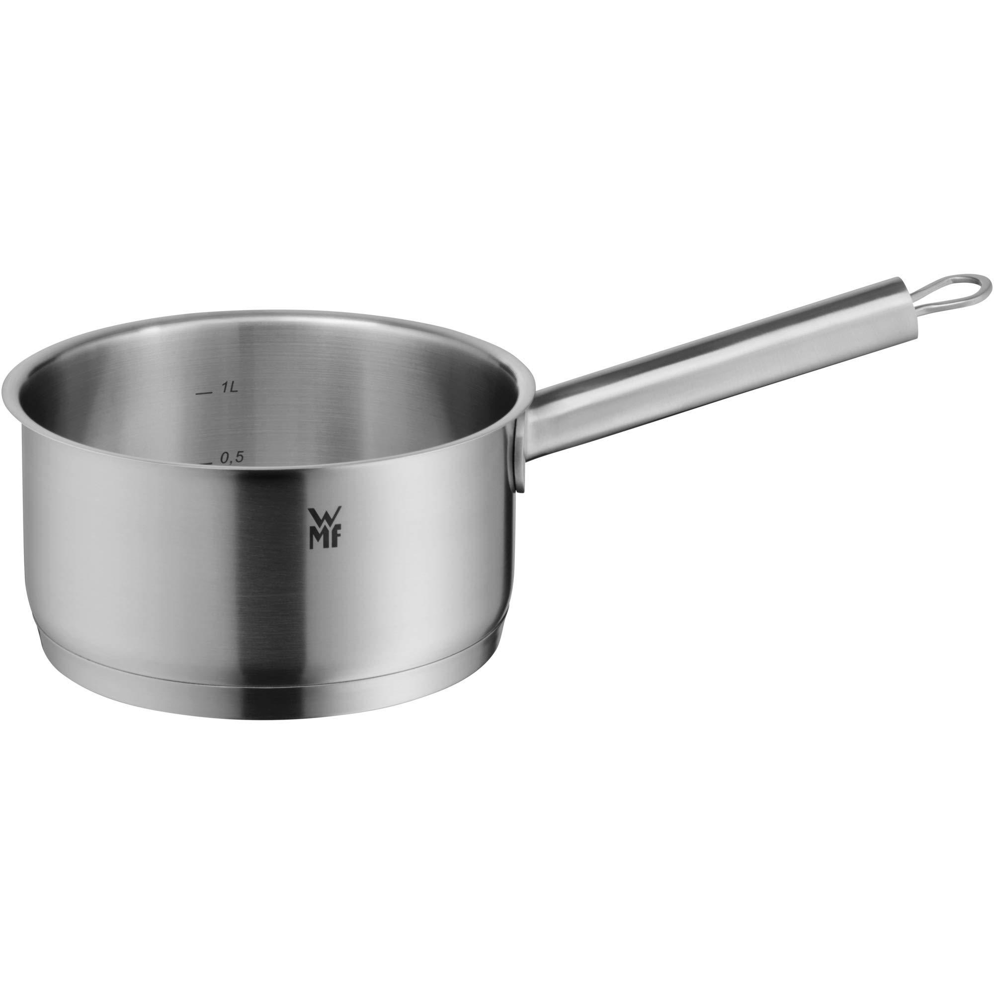 WMF WMF 731166040 Comfort Line Stielkasserolle 16 cm ohne Deckel Cooking Pot Small 1.4 L Cromargan Matte Stainless Steel Scale Stackable Uncoated, 18/10
