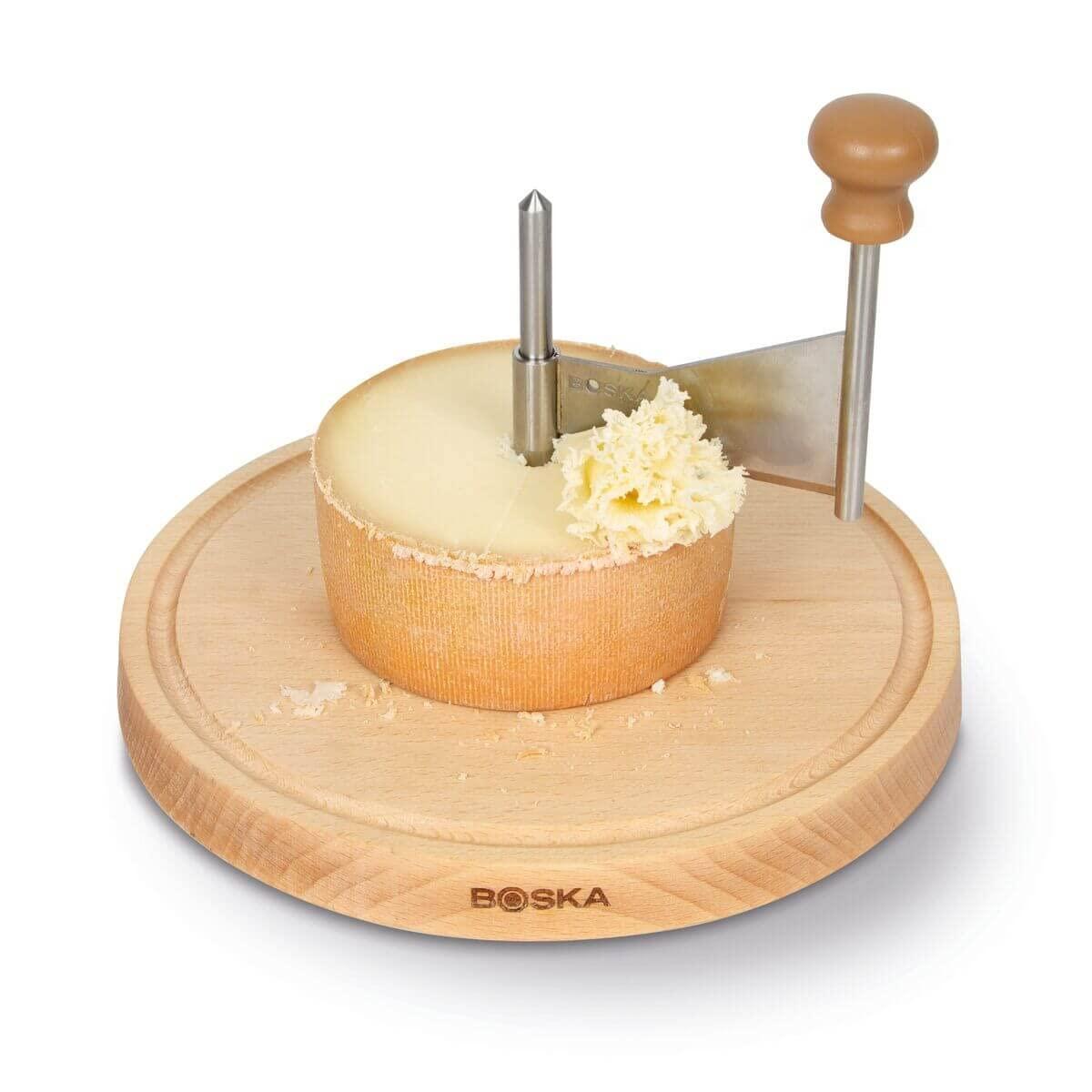 BOSKA BOSKA Cheese Curler Amigo - The Original with 10-year Warranty - Cheese Wheel for i.a. Tete de Moine, Girolle & Chocolate - Cheese Shaver made of Stainless Steel