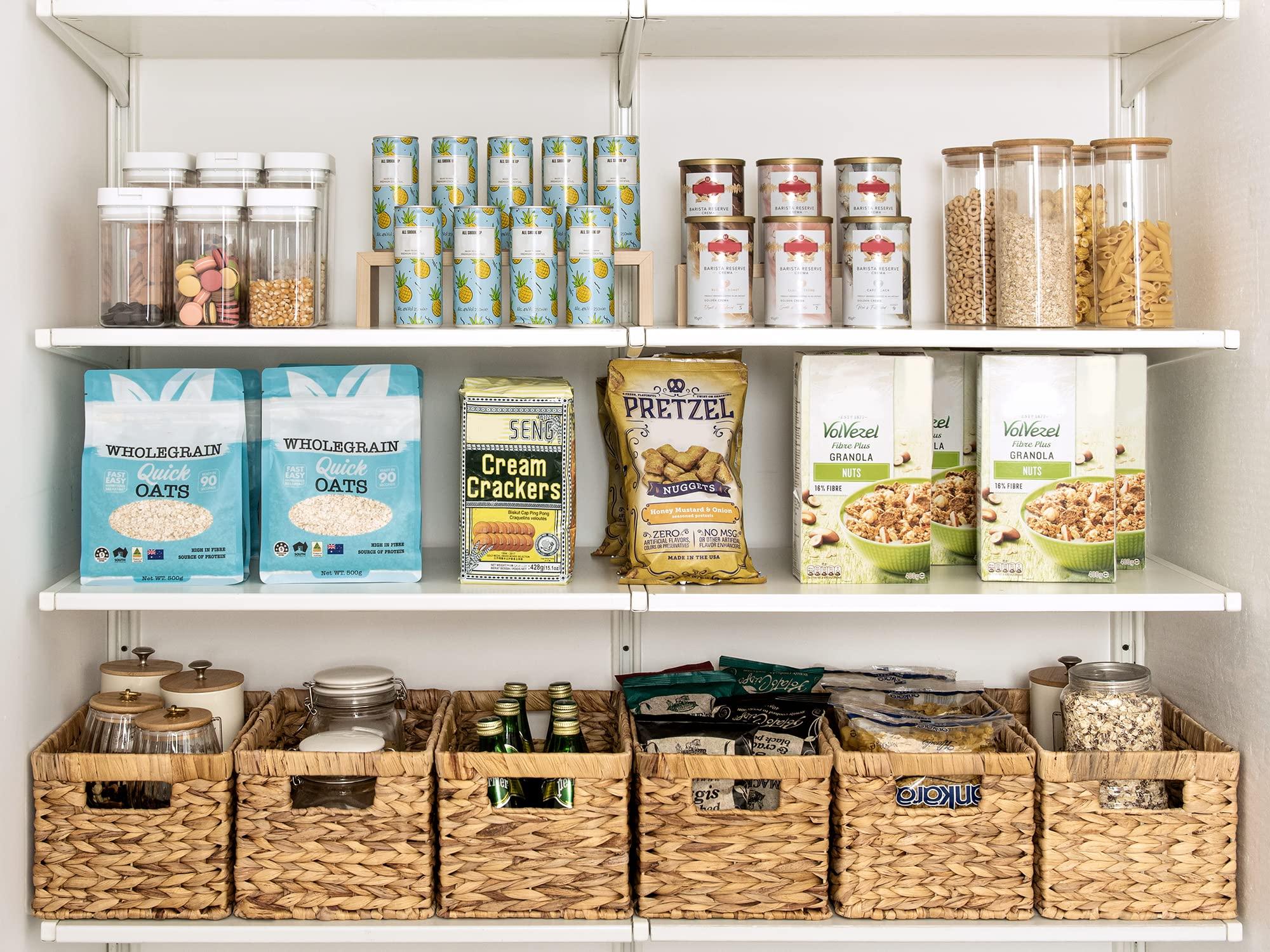 StorageWorks StorageWorks Wicker Storage Basket, Baskets for Organizing, Storage Basket with Built-in Handles