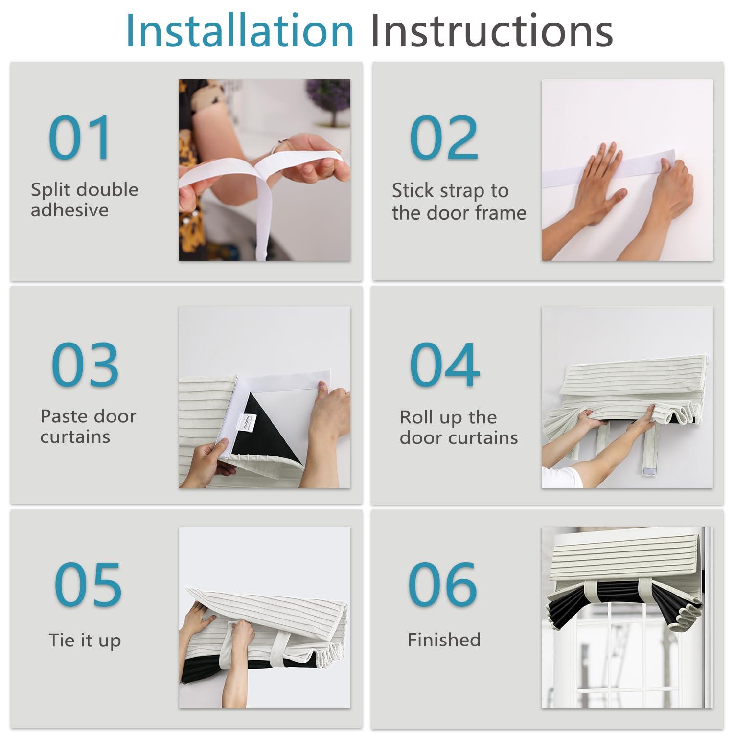 Muamar Muamar Side Door Window Curtains, Front Door Curtains for Small Window, Privacy Door Shades for Sidelight Curtains, Thermal Insulated Door Side Window Covering, White, 1 Panel, W12 X L70