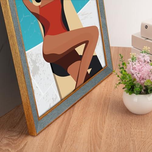 euwazram euwazram Suede 11x17 Frame - Single Frame, Christmas Elegant Gray 11 x 17 Poster Frame with Mat for 9x12, 11x17 Picture Frames for Artwork, Puzzles, Photos and Movie Posters