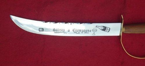 Sabre Uster champagne saber wood handle