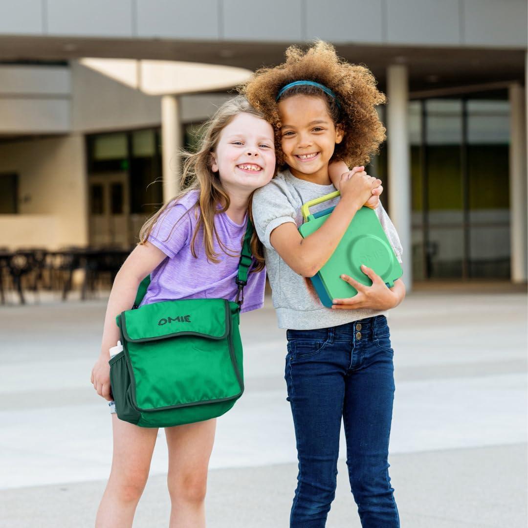 Omie Omie OmieBox Bento Box for Kids - Insulated Lunch Box with Leak Proof Thermos Food Jar - 3 Compartments, 2 Temperature Zones - (Meadow) (Single)