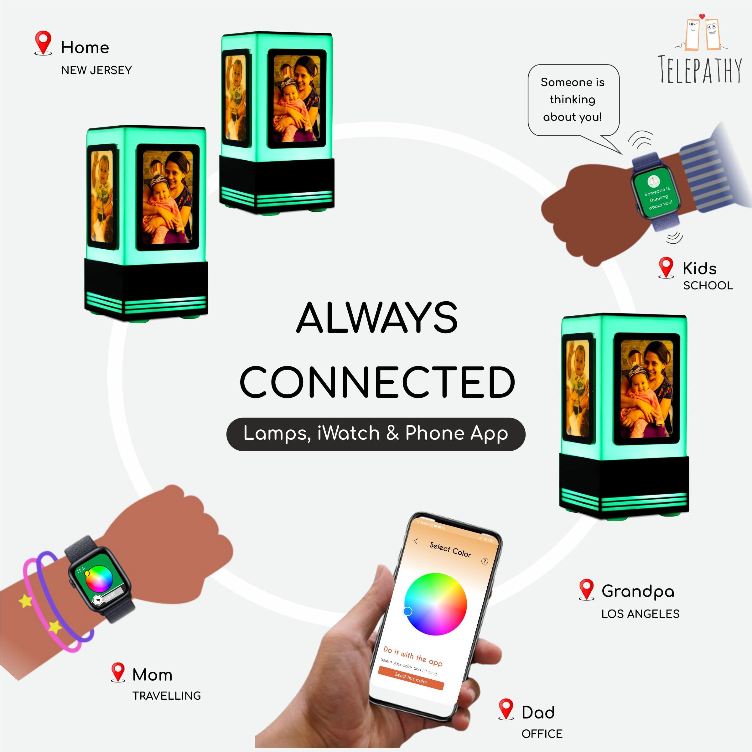 ZOCI VOCI ZOCI VOCI Telepathy Friendship Lamp Long Distance Touch Lamp - Wi-Fi Lights for Long Distance Relationships, Family & Friends Staying Apart (Photo)