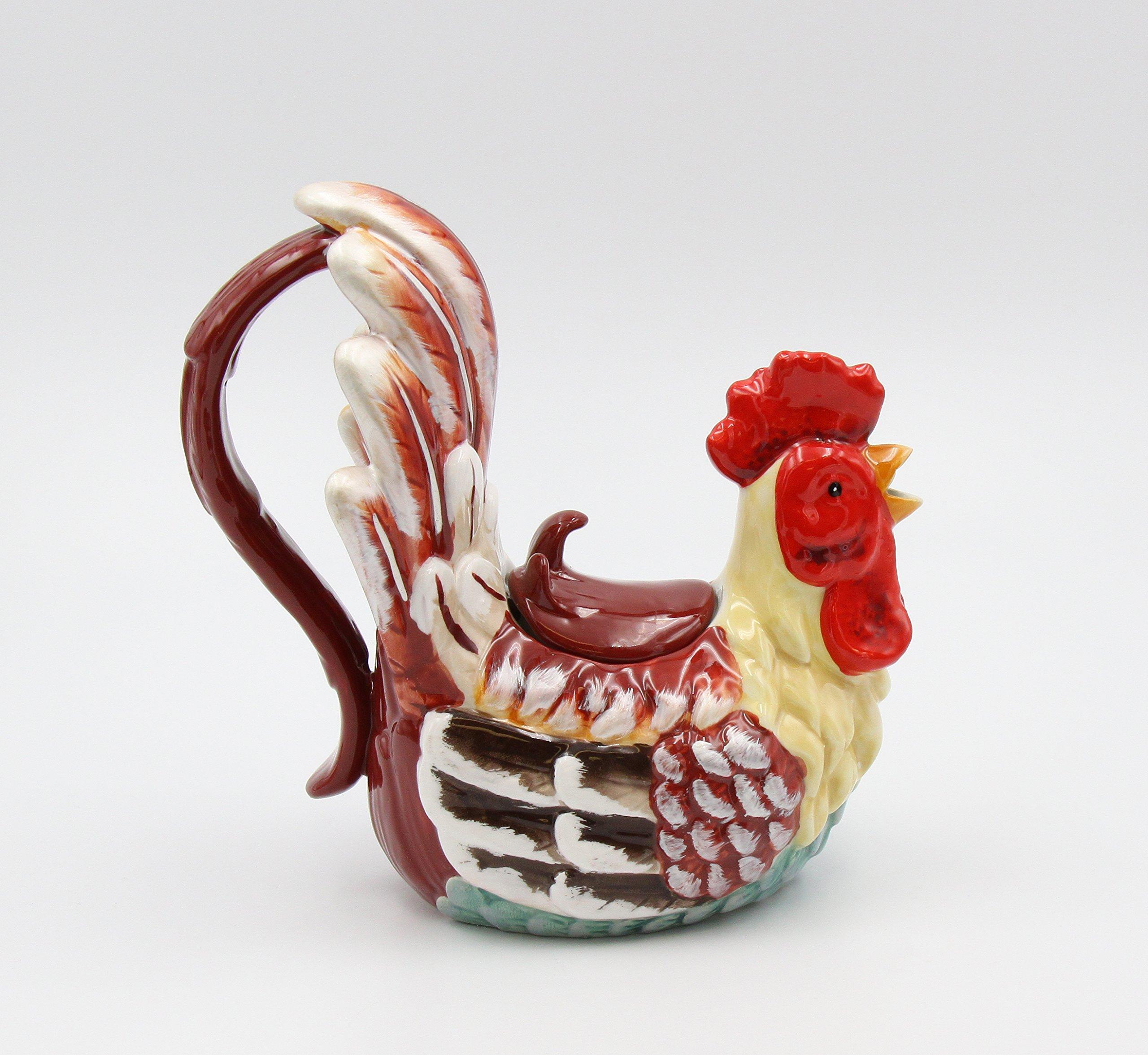 Appletree Design Appletree Design A Day in the Country Rooster Teapot, 7-1/2-Inch