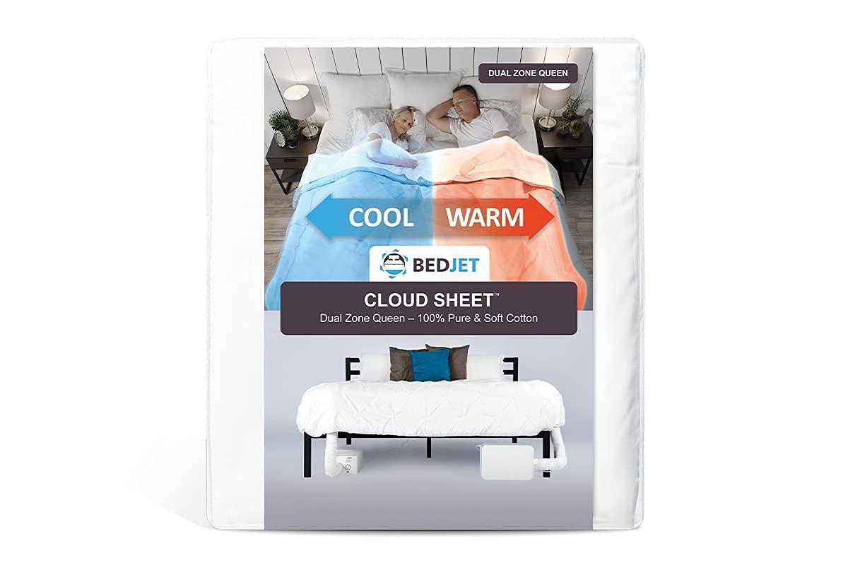 BedJet BedJet Cloud Sheet - Dual Zone Queen (Cooling, Heating & Climate Control just for Your Bed)