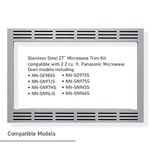 Panasonic Panasonic NN-TK922SS 27-inch Trim Kit for 2.2 cu ft Microwave Ovens, 27 inch, Stainless Steel