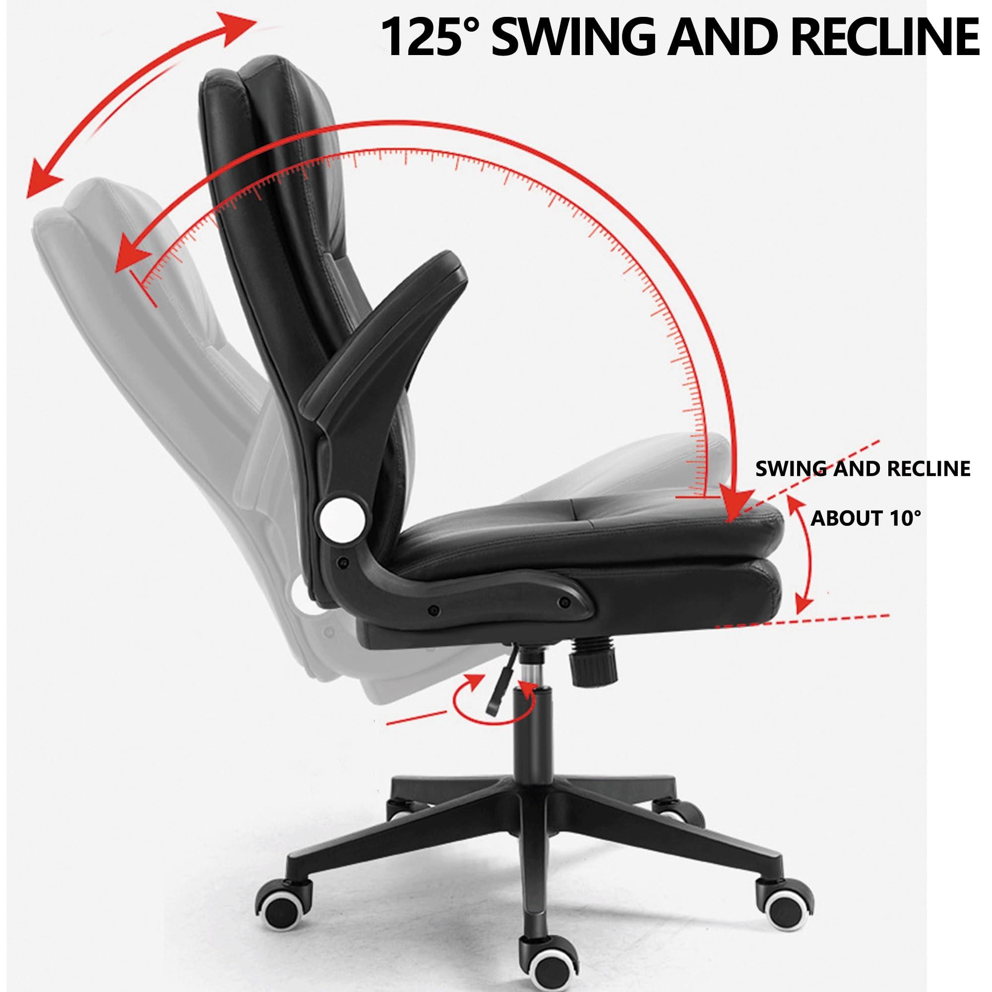 Guangy Guangy Ergonomic Office Gaming Chair-Adjustable Computer Desk Chair 90 Rotating Armrests,125 Recline,Thick Backrest,Anti-Slip Cushion-for Home Office,Study,Working,Executive,Living,Bedroom (Pink)