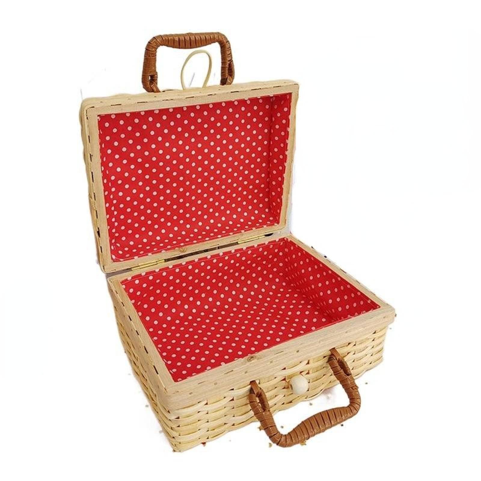 NC NC Source Manufacturer Wood Piece Picnic Box Retro Storage Luggage Photo Props organizing Box Suitcase Hand Gift Box