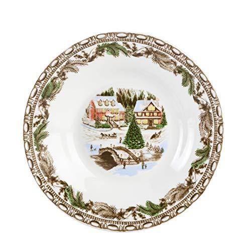 Gibson Gibson Home Christmas Toile 16 Piece Dinnerware Set, Multicolor -