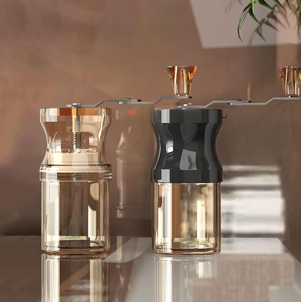 XARONF XARONF Manual Coffee Grinder, Hand Coffee Bean Mill, Portable Hand Crank Coffee Bean Grinder, Adjustable Settings Ceramic Conical Burr & Stainless-Steel for Home,Kitchen,Office,Traveling,Hiking,Campin