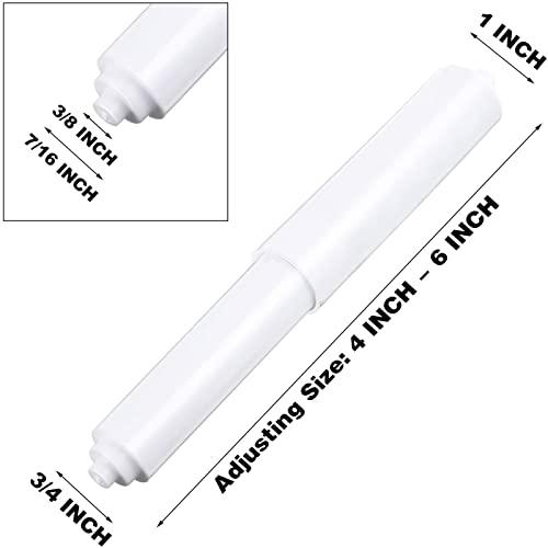 Shappy Shappy 4 Pieces Toilet Paper Holder Roller Replacement Plastic Spring Loaded, Paper Holder Insert (White)