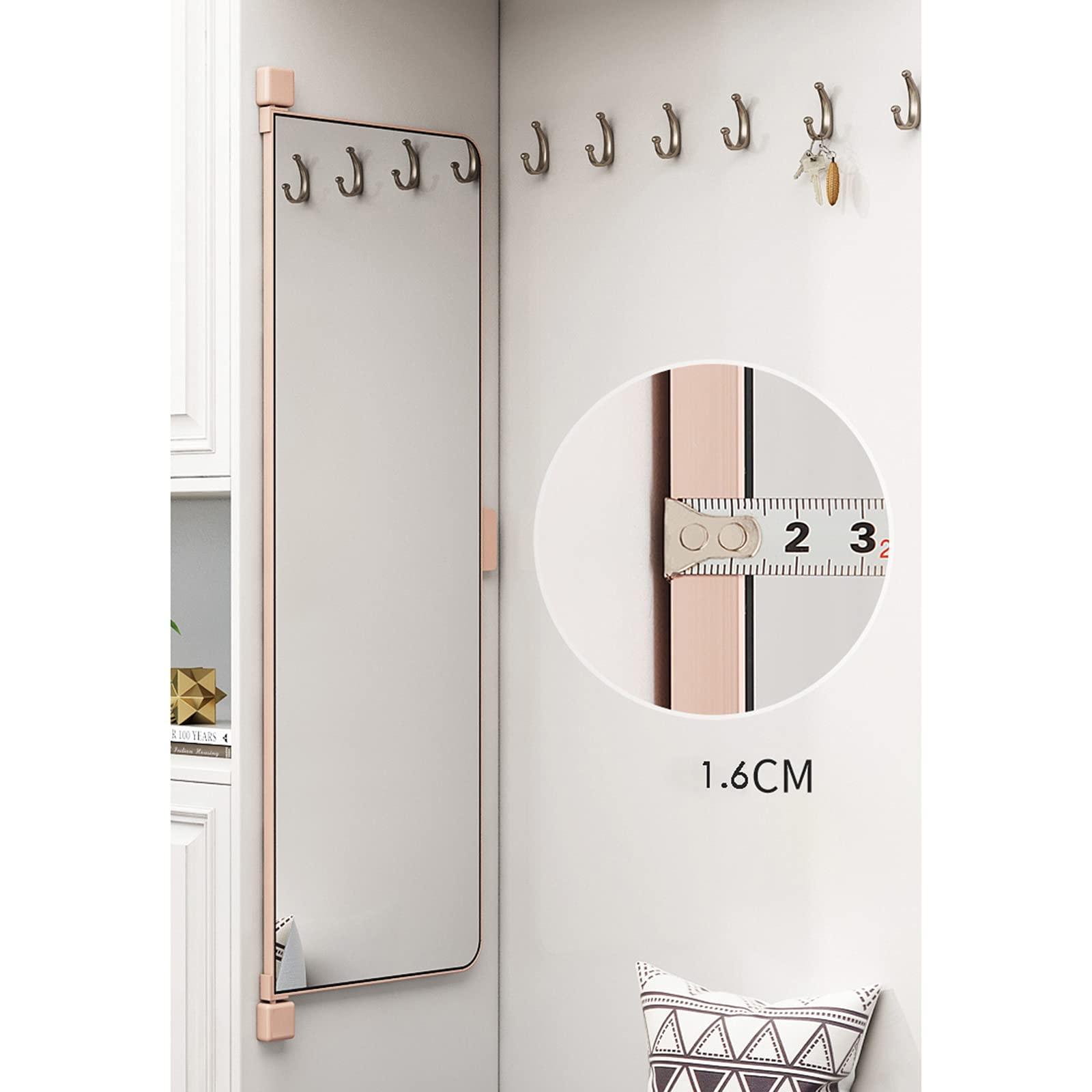 Makeup mirror Wardrobe Mirror, Built-in Rotating Invisible Dressing Mirror, Large Full-Length Folding Mirror, Damaged and Returned (Size : 100cm)