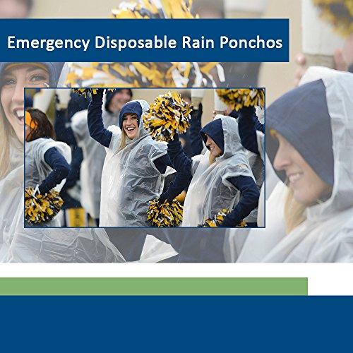 Sara Glove Sara Glove Emergency Red Rain Ponchos - Lightweight & Disposable 10 Pack