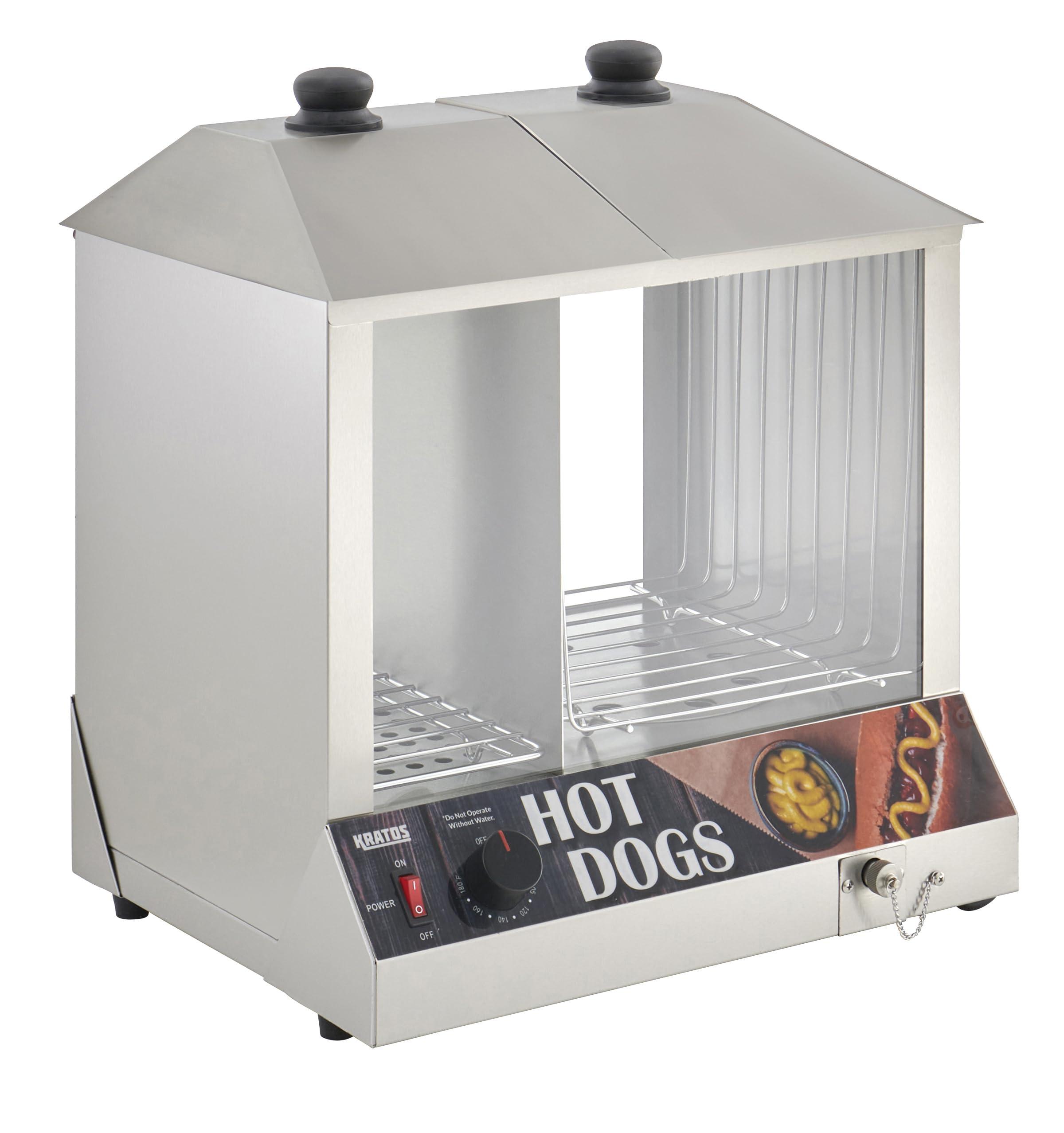 Kratos Kratos 29M-056 Hot Dog/Bun Steamer/Merchandiser, 200 Hot Dog/48 Bun Capacity, 120V, 1300W