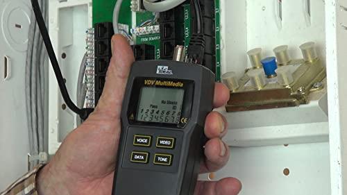 Ideal Industries IDEAL INDUSTRIES INC. 33-856 VDV Multimedia Voice/Data/Video Wiremap Tester, Electrical Tester for CAT3/5e/6/6A, RG-59/6/ 6 Quad Cables, 1 Tester