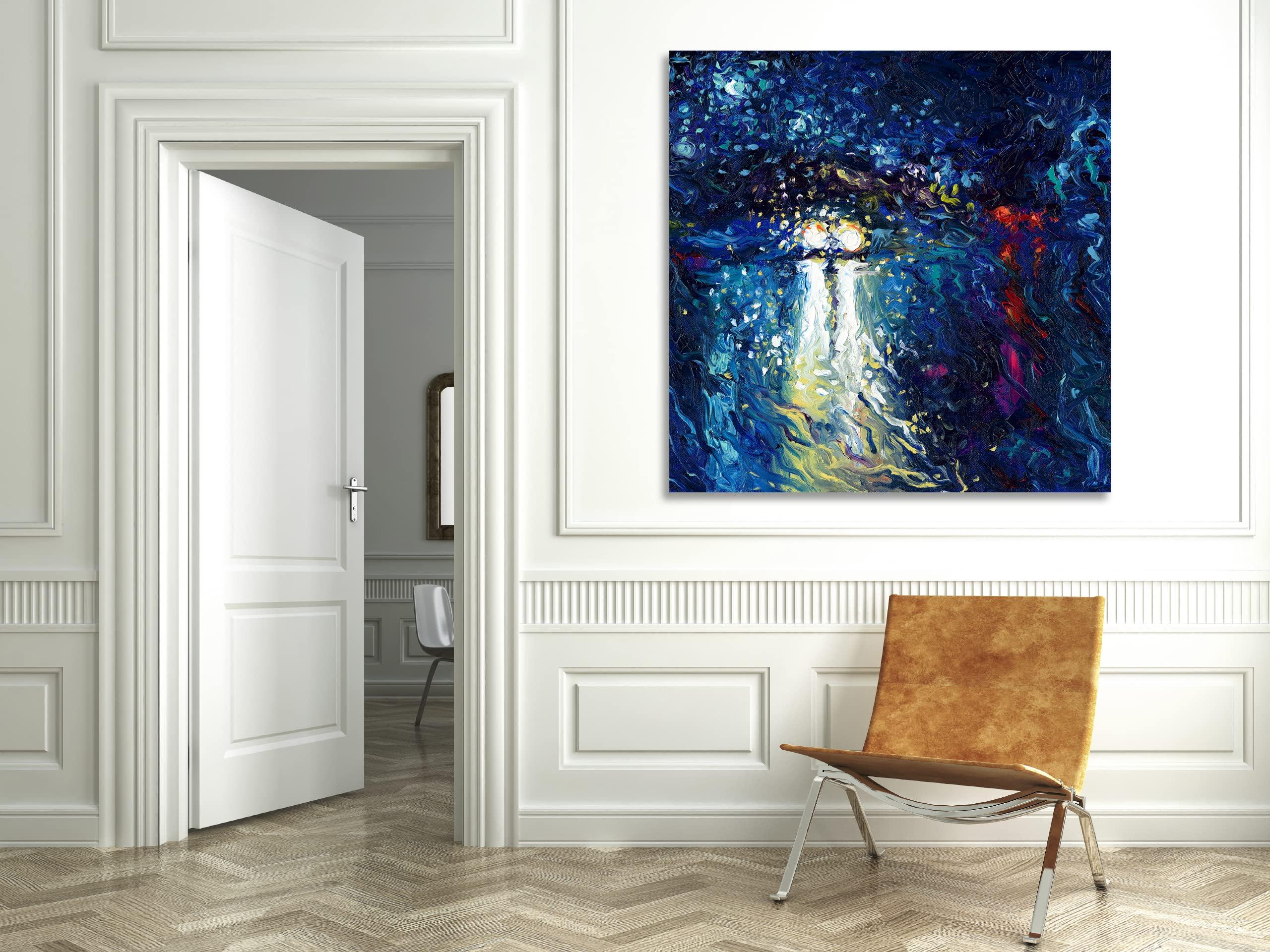 Jaxson Rea Jaxson Rea \"Mini Cooper Oncoming Gallery Wrapped Canvas by Iris Scott, 48\" x 48\"