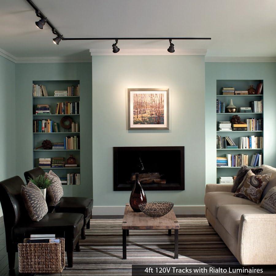 WAC Lighting WAC Lighting H Track 120V Floating Canopy Connector to Power Track from Electric Box for H Style 3-Wire Track Systems in Brushed Nickel