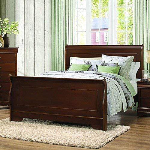 Homelegance Homelegance Abbeville Full Sleigh Bedframe, Cherry