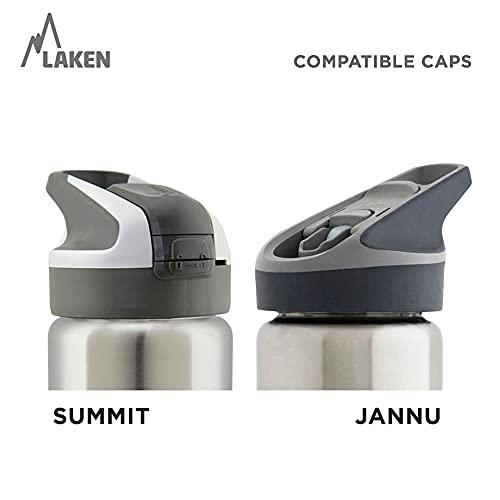 Laken Laken Thermo Classic Vacuum Insulated Stainless Steel Wide Mouth Water Bottle with Screw Cap, 34 Oz, Yellow