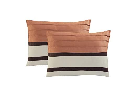 Elegant Comfort Elegant Comfort 12-Piece Bed-in-a-Bag, Cirena Microsuede Comforter Collection with 6-Piece Sheet Set, Smart Pockets and Decorative Pillows, All Season Bedding, 12PC Cirena, King, Dusty Rose