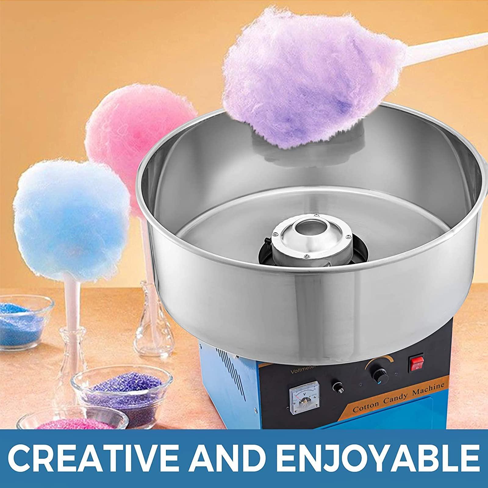 WLL-DP WLL-DP Portable Commercial Cotton Candy Machine 20.5 Inch Electric Candy Floss Maker, for Family and Party