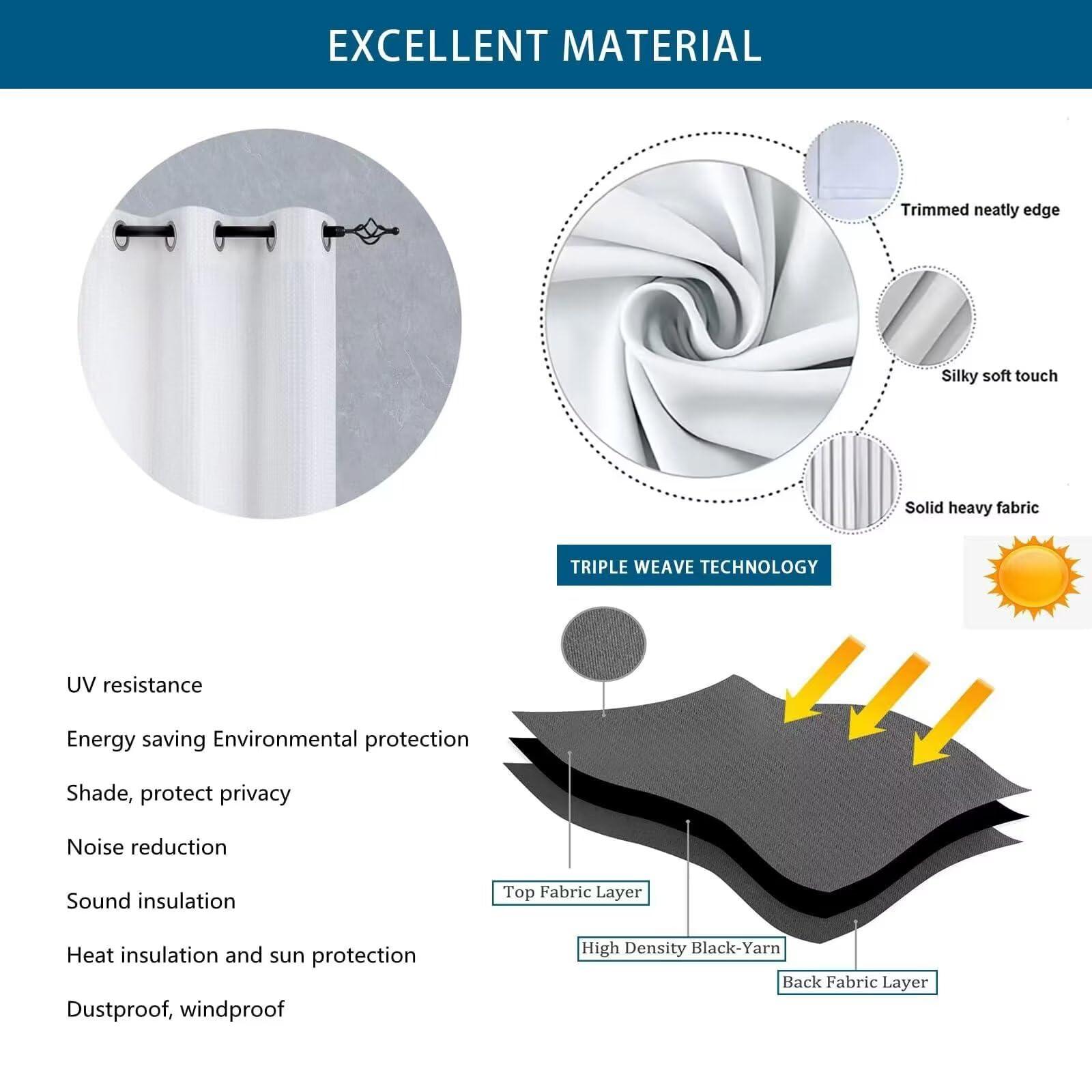 FENGLIE FENGLIE Red Bow Leopard Print Curtains Black and White Textured Blackout Curtains for Bedroom Living Room Grommets Curtains 84" W X 84" L