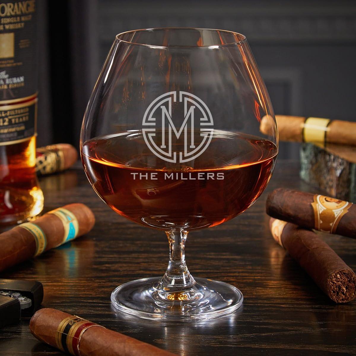 HomeWetBar Custom Cognac Gift Set - Ebony Box