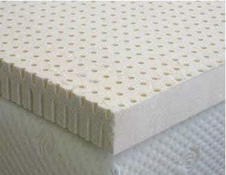 ORGANIC TEXTILES ORGANIC TEXTILES 2 Inches Organic Latex Mattress Topper with Removable Rayon Derived Material Cover - Made in USA (2\" Twin - Soft)