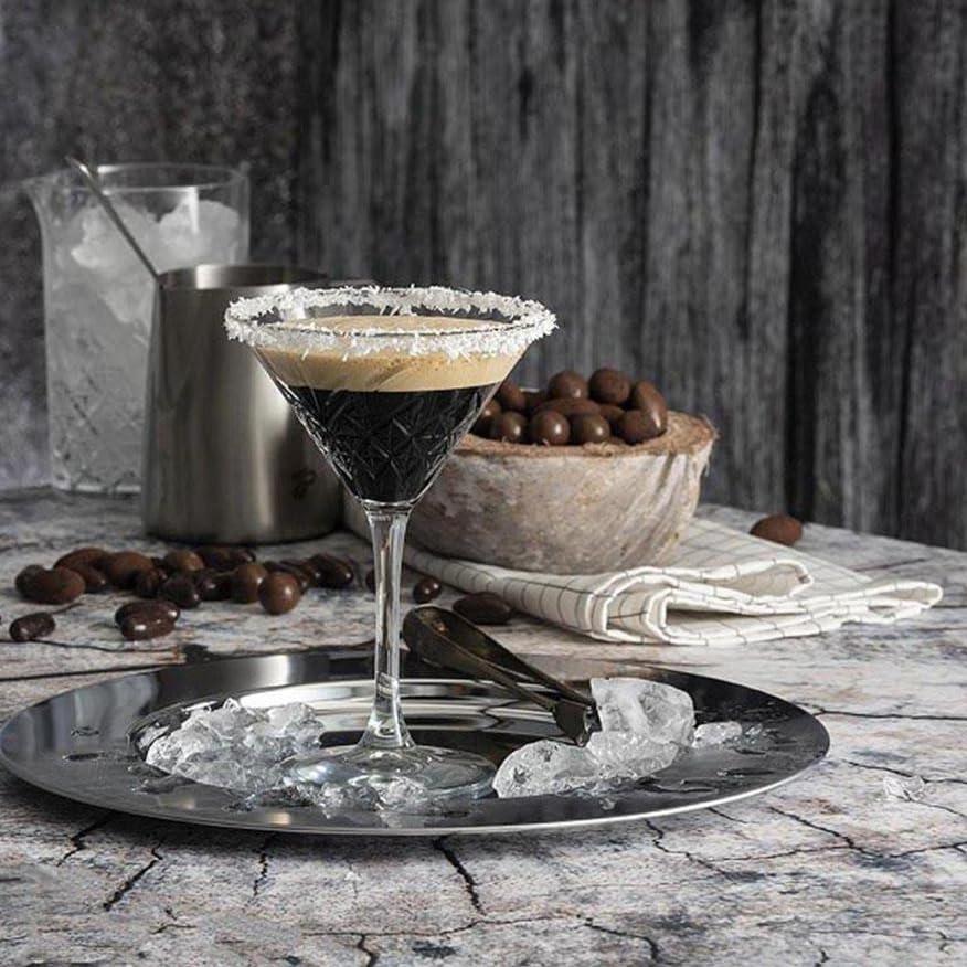 HISTORY COMPANY HISTORY COMPANY New York Party of the Century Classic Martini Glass 2-Piece Set Inspired by the 1966 Black and White Ball (Gift Box Collection)