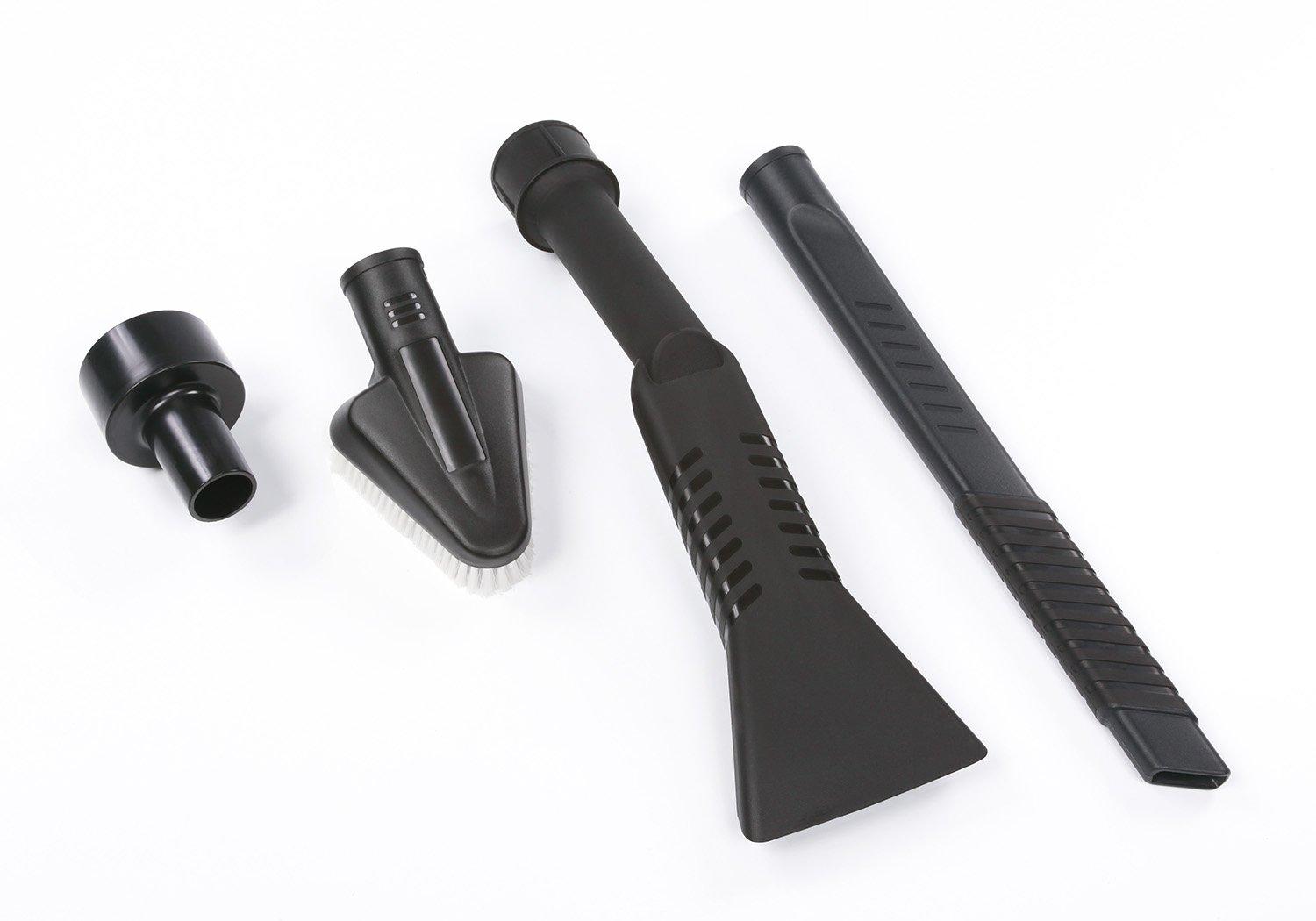 WORKSHOP Wet/Dry Vacs WORKSHOP Wet/Dry Vacs Shop Vacuum Accessories WS25052A Car Cleaning Kit for Wet Dry Vacuum Cleaners, 1-1/4-inch Vac Attachments with 2-1/2-inch Hose Adapter, Designed for Automotive Detailing