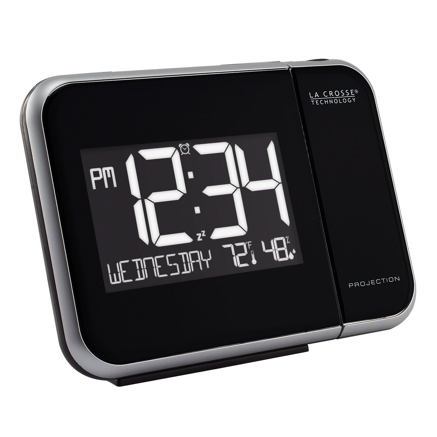 La Crosse Technology La Crosse Technology Projection Alarm Clock with Indoor Temperature and Humidity (616-1412)