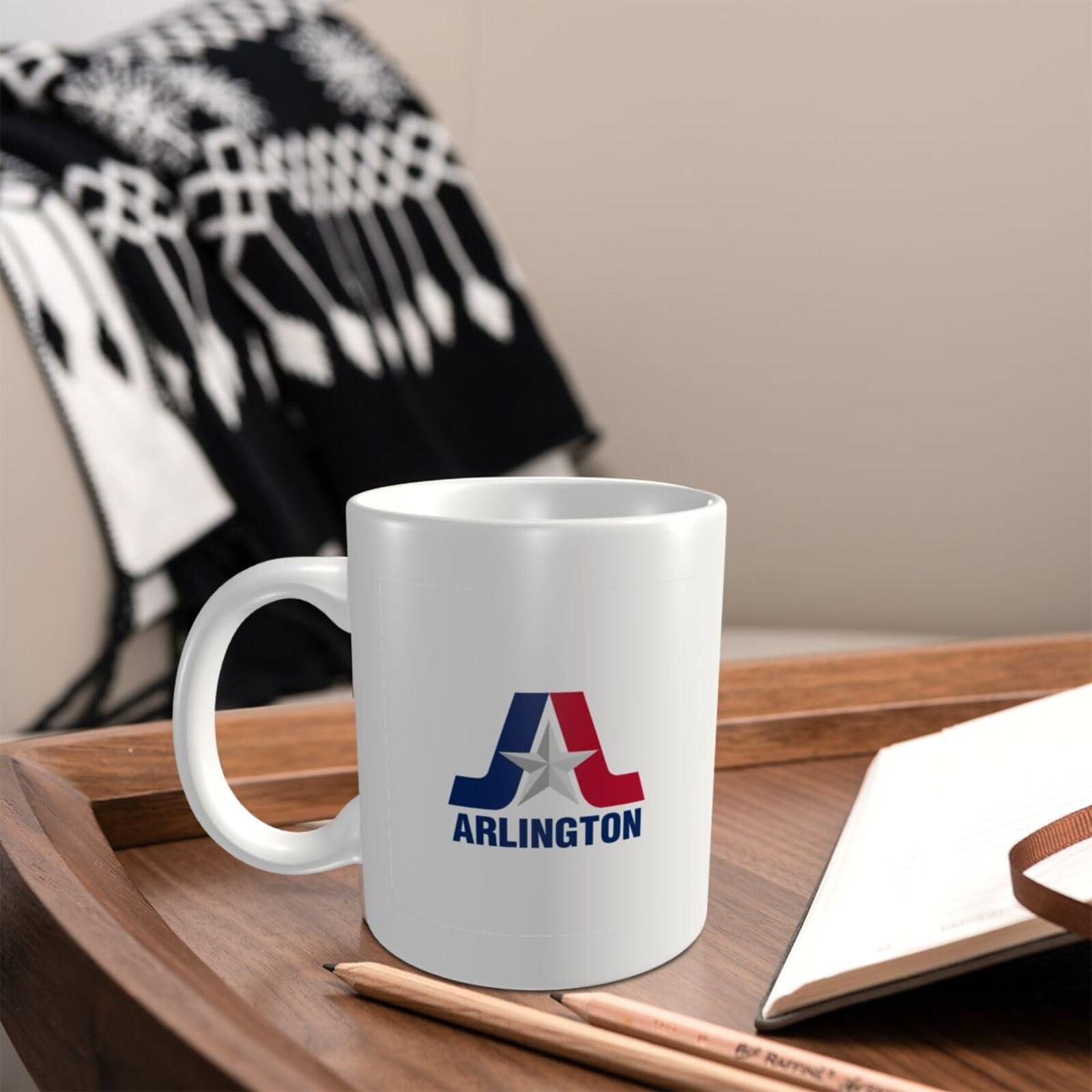 QIZYOQA QIZYOQA Flag Of Arlington, Texas Coffee Mugs 11 Oz Tea Cup Double-Sided Print Mug With Handle Cups Great Gifting Office Home Coffee Mugs