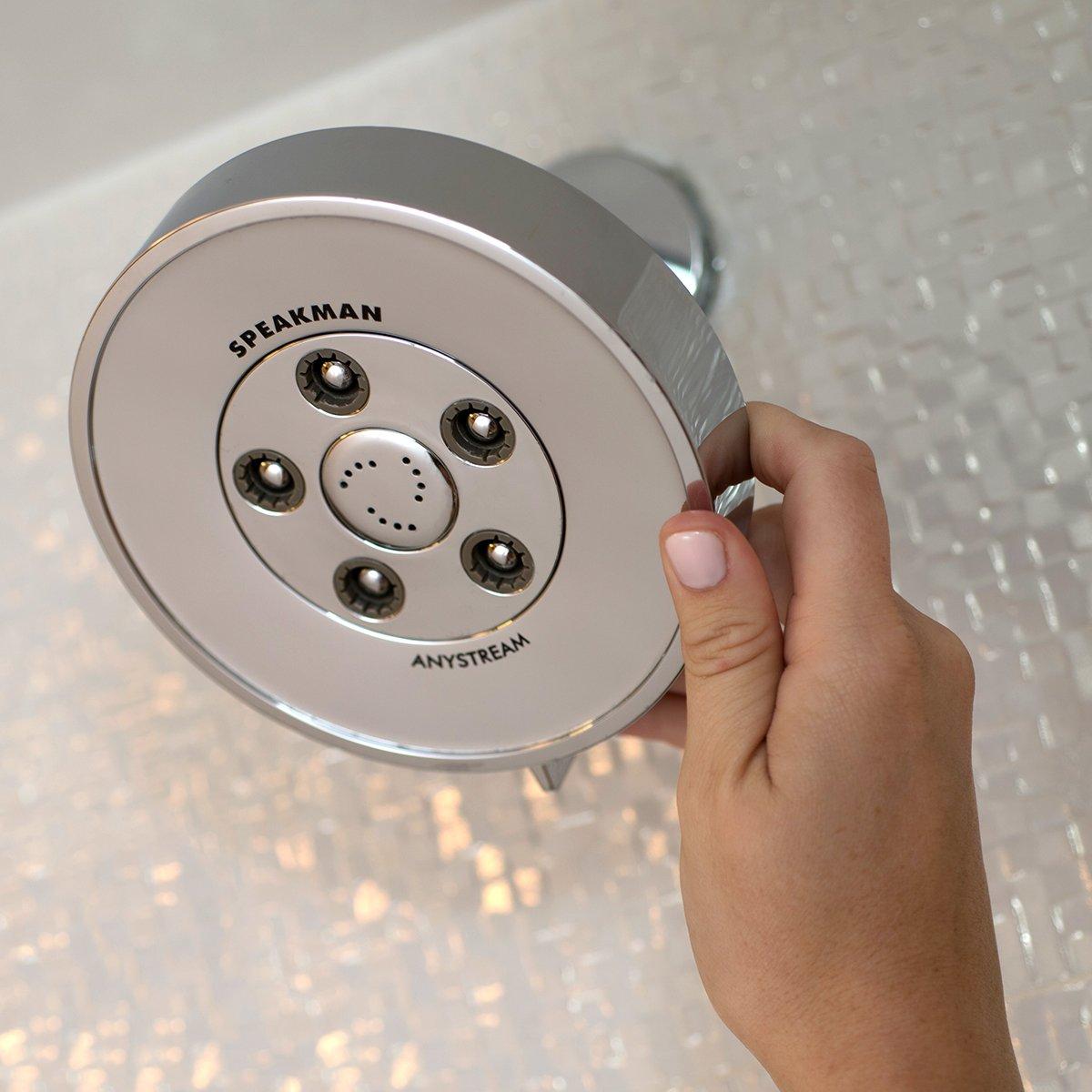 Speakman Speakman S-3010 Neo Anystream High Pressure Adjustable 2.5 GPM Shower Head, Polished Chrome