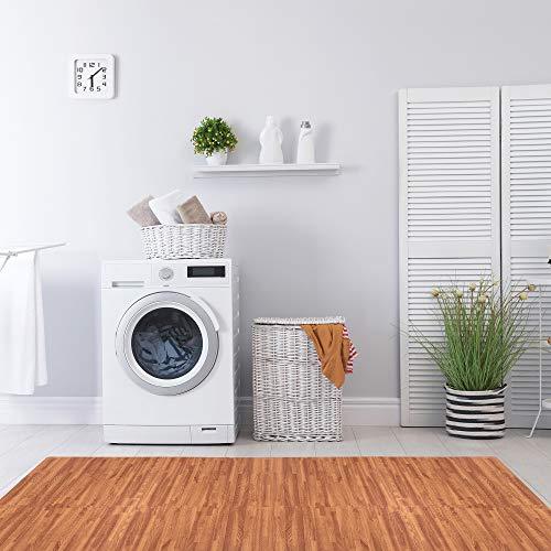 We Sell Mats Forest Floor 5/8 Inch Thick Printed Foam Tiles, Premium Wood Grain Interlocking Foam Floor Mats, Anti-Fatigue Flooring, Mahogany, 16 Sq Ft